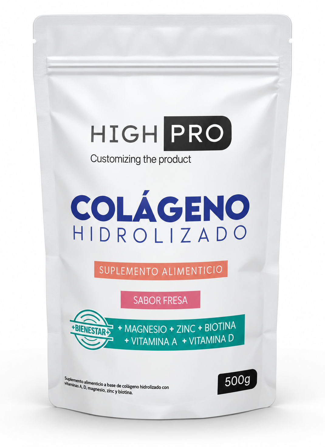 Colágeno hidrolizado Enriquecido Fresa