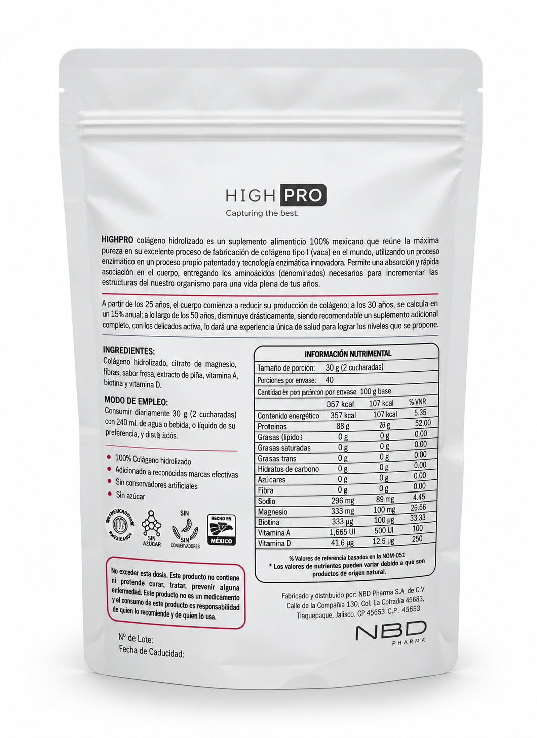Colágeno hidrolizado Enriquecido Fresa - Imagen 2